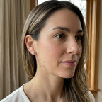 Moissanite Diamond Solataire Stud Earrings