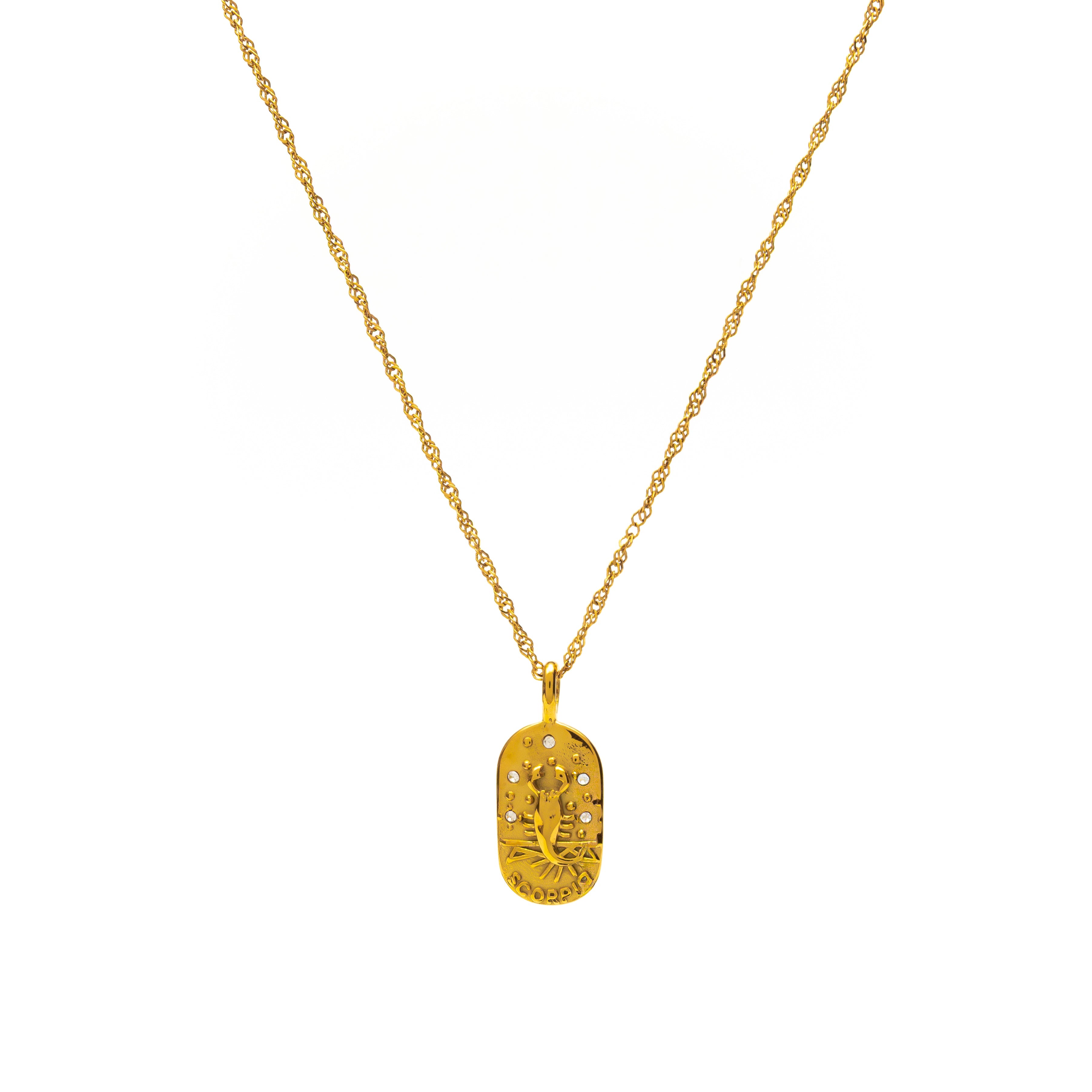 Scorpio Pendant Necklace gold necklace for women