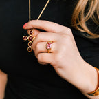 Rose Clair Ring gold ring for women close-up