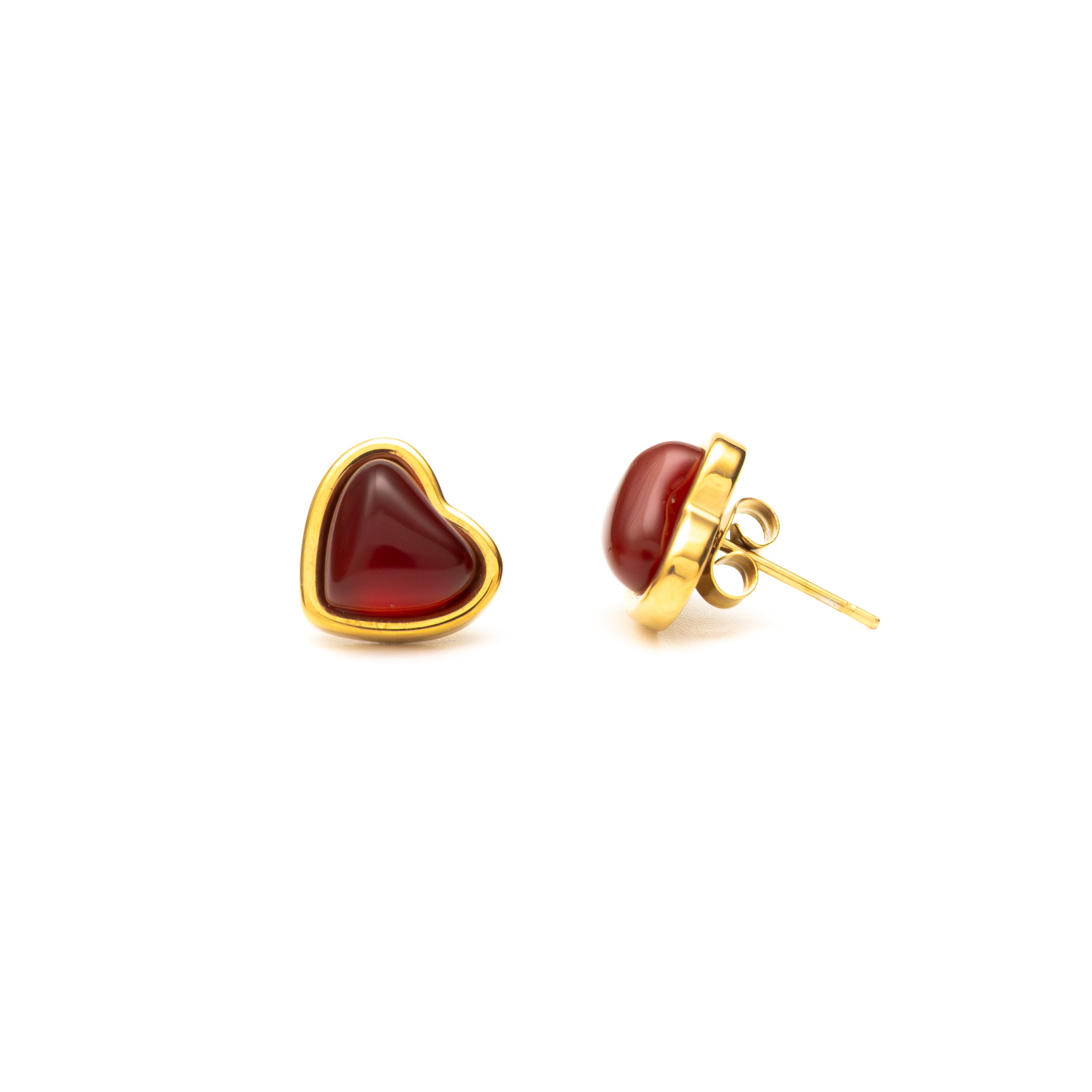 Red Heart Earrings gold earrings for women