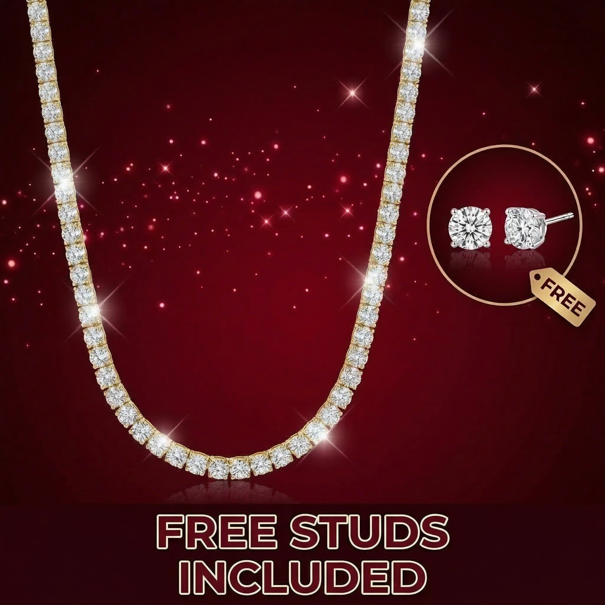 Moissanite Tennis Necklace