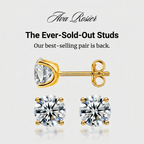 Moissanite Diamond Solataire Stud Earrings