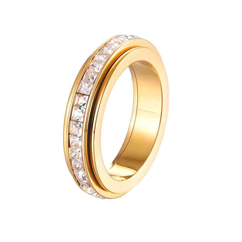 18K Gold Anxiety Spinner Ring VIP